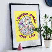 癒しの母の日のカラーリングポスター ポスター