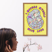 癒しの母の日のカラーリングポスター ポスター