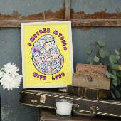 癒しの母の日のカラーリングポスター ポスター