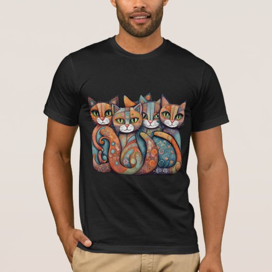 癒しの猫3 Tシャツ (正面)