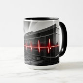 癒しの生命線:ライフマグの脈動 マグカップ (正面右)