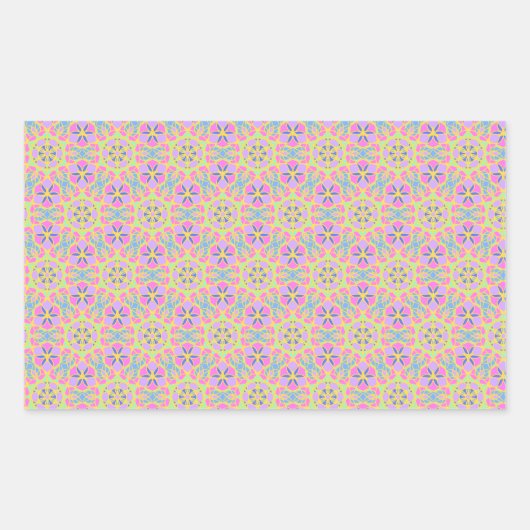 癒しの瞑想シール 長方形シール (正面)