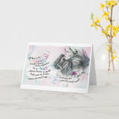 癒しの神/ナース、折り畳まれたグリーティングカード、5"x7" カード (黄色い花)