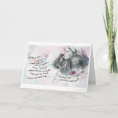 癒しの神/ナース、折り畳まれたグリーティングカード、5"x7" カード (正面)