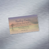 癒しの穏やかな平和カスタムなビジネスカード マグネット名刺 (インサイチュ)