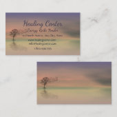 癒しの穏やかな平和カスタムなビジネスカード 名刺 (正面/裏面)