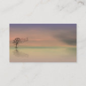 癒しの穏やかな平和カスタムなビジネスカード 名刺 (裏面)