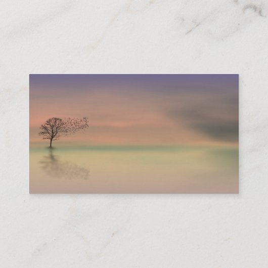 癒しの穏やかな平和カスタムなビジネスカード 名刺 (裏面)