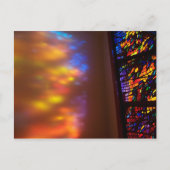 癒しの窓ステンドグラス教会のはがき ポストカード (正面)