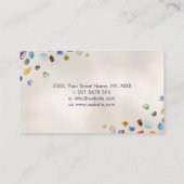 癒しの結晶の葉オーナメント 名刺 (裏面)