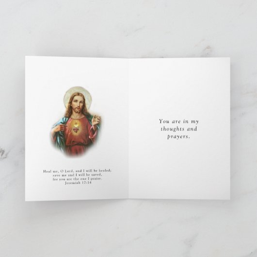 癒しの聖なるイエス祈り カード (内部)
