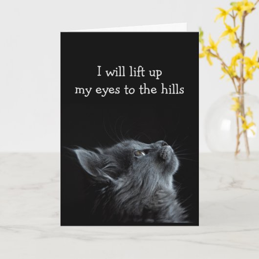 癒しの聖書の言葉による励まし カード (黄色い花)