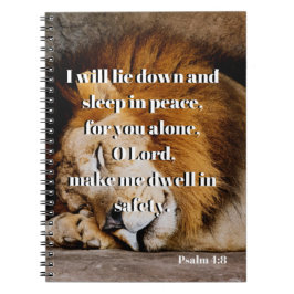 癒しの聖書詩詩篇4 ノートブック