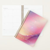 癒しの肯定パーソナライズされたプランナー プランナー手帳 (ディスプレー)