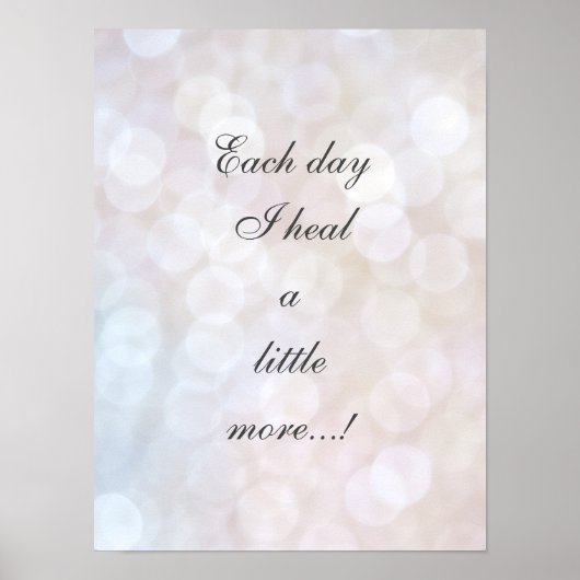 癒しの肯定 ポスター (正面)