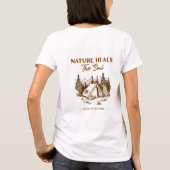癒しの自然キャンプTシャツ Tシャツ (裏面)