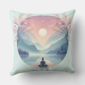 癒しの自然瞑想アート クッション (裏面)