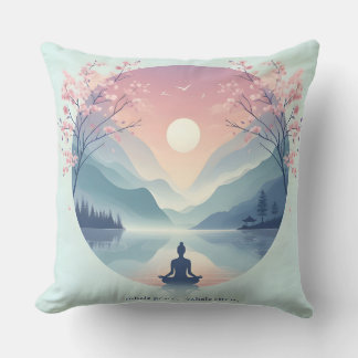 癒しの自然瞑想アート クッション