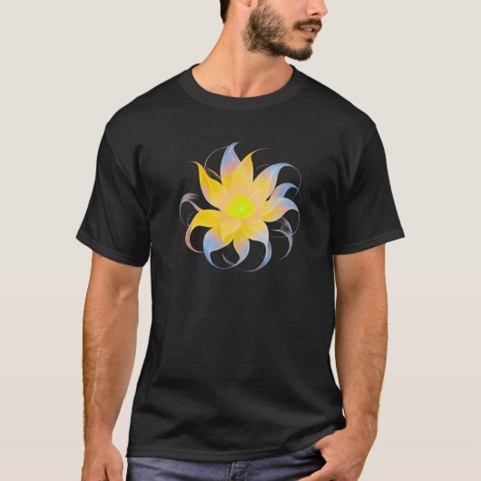 癒しの花開き・光による感情的再生 Tシャツ (正面)