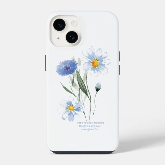 癒しの花開く iPhoneケース (裏面)