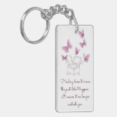 癒しの蝶 キーホルダー (正面左)