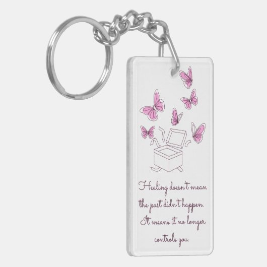 癒しの蝶 キーホルダー (正面左)