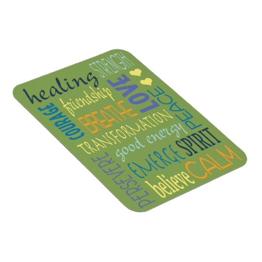 癒しの言葉と勇気付けられる マグネット (右側)