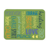 癒しの言葉と勇気付けられる マグネット (横)