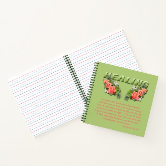 癒しの詩の練習 ノートブック (内部)