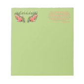 癒しの詩 ノートパッド (正面)