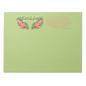 癒しの詩 ノートパッド (正面)