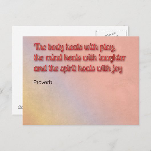 癒しの諺 ポストカード (正面/裏面)