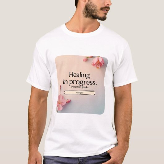 癒しの進行中 Tシャツ (正面)