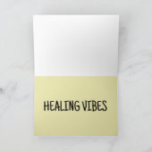 癒しの雰囲気がビーチ猫グリーティングカード カード (内部)