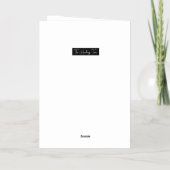 癒しの音色の詩 箔グリーティングカード (裏面)