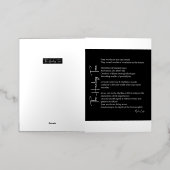 癒しの音色の詩 箔グリーティングカード (外側レイダウン)