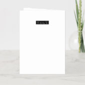 癒しの音色の詩 箔グリーティングカード (裏面)