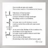 癒しの音詩のポスターウォールアートデコール ポスター (正面)