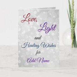 癒しの願いの挨拶を受ける カード