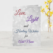 癒しの願いの挨拶を受ける カード (黄色い花)