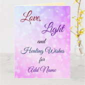 癒しの願いを歓迎する カード (黄色い花)