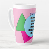 癒しは一瞬から始独身のまる！カフェラテマグ カフェラテマグ (左アングル)