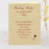 癒しは妻を願う カード (黄色い花)