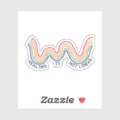 癒しは直線的ではない – Mental Health認識度 シール (シート)