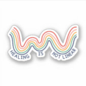 癒しは直線的ではない – Mental Health認識度 シール (正面)