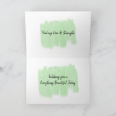 癒しを願う美しい一日を過ごす、愛 カード (内部)