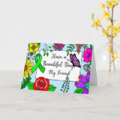 癒しを願う美しい一日を過ごす、愛 カード (黄色い花)