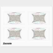 癒しバスケットシール 長方形シール (シート)