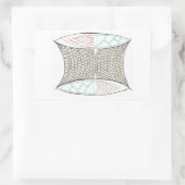 癒しバスケットシール 長方形シール (バッグ)