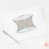 癒しバスケットシール 長方形シール (封筒)